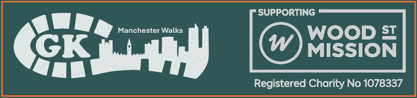 GK Manchester Walks and Wood Street Mission logos